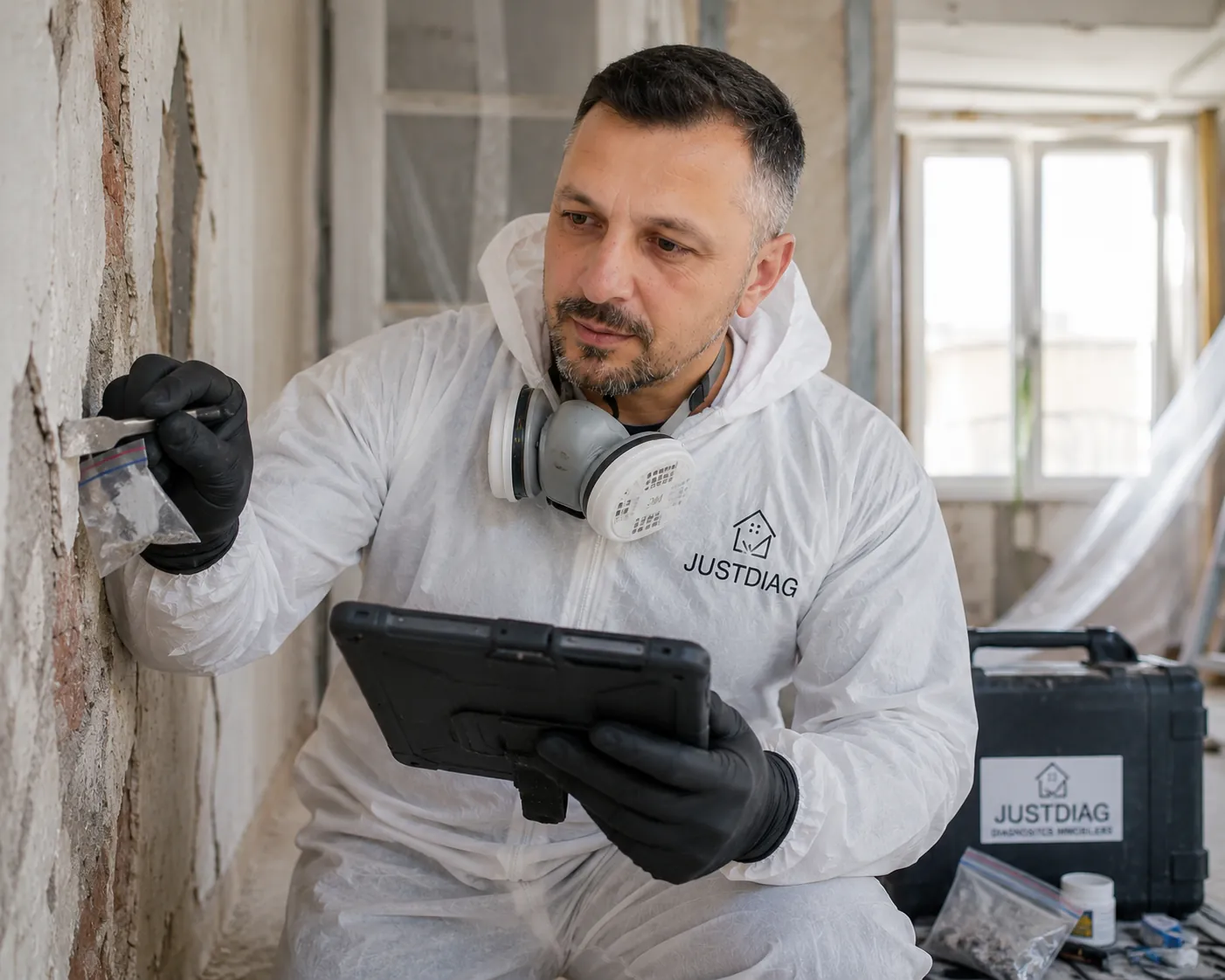 Repérage amiante avant travaux réalisé par JUSTDIAG sur un bâtiment